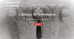 Desktop Screenshot of abbayedegrandselve.fr