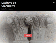 Tablet Screenshot of abbayedegrandselve.fr